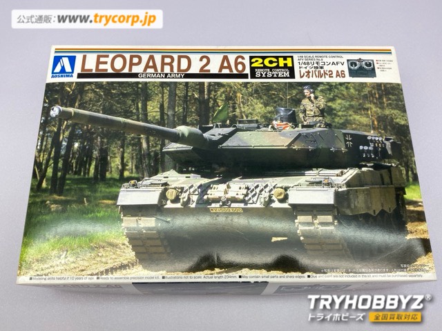 アオシマ 1/48 リモコンAFV ドイツ陸軍 レオパルド2 A6